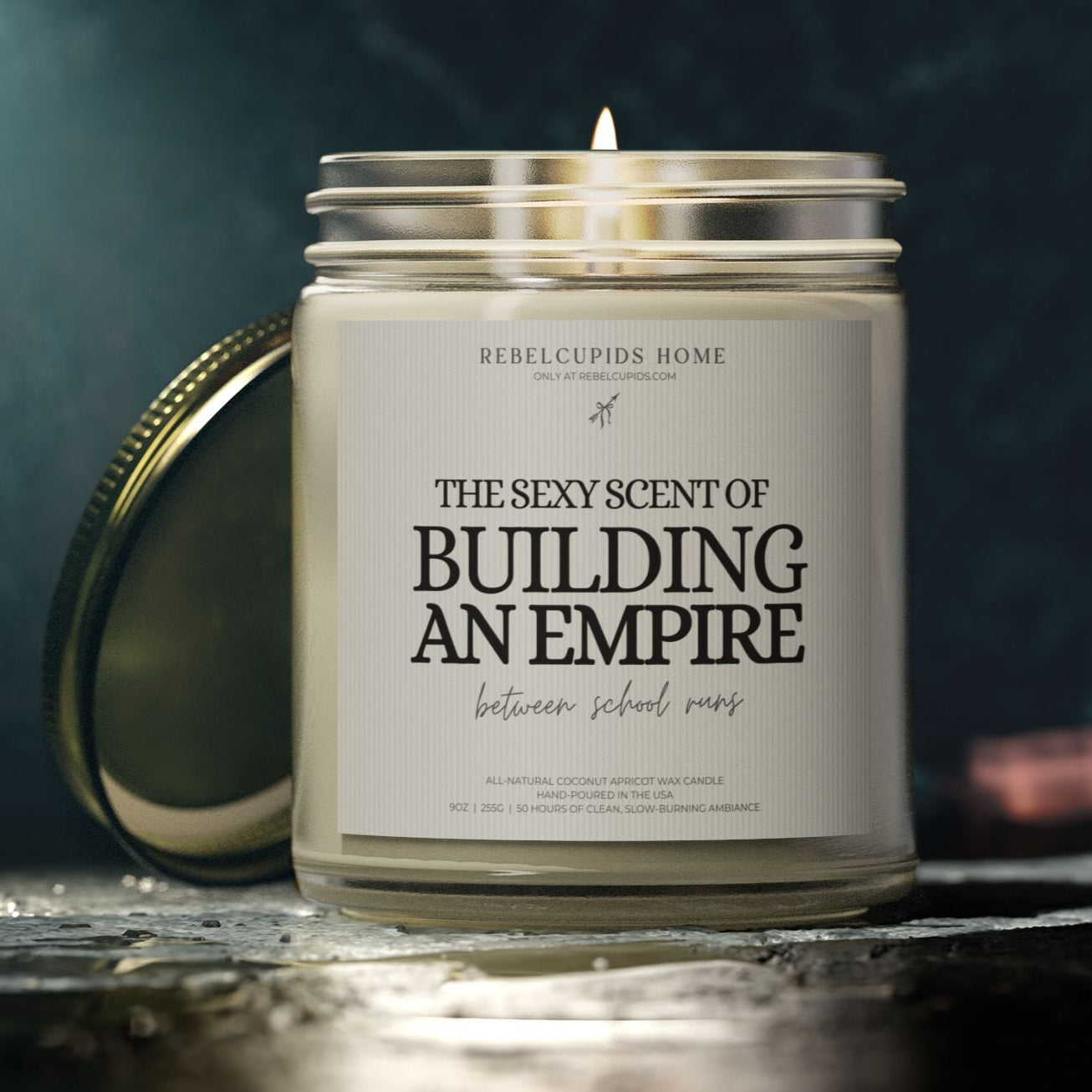 Building an empire between school runs - premium eco-friendly candle