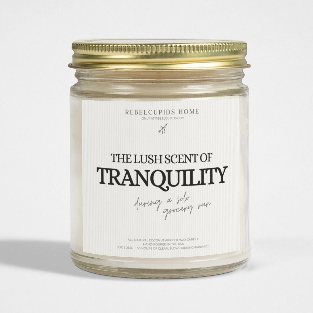 Tranquility during a solo grocery run - premium eco-friendly candle