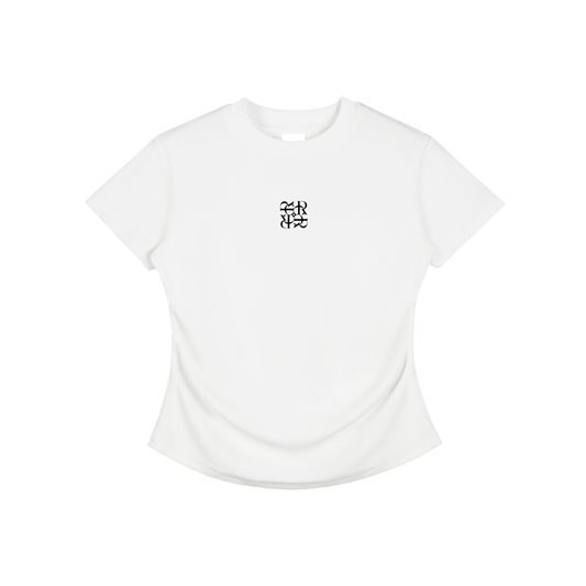 Signature - bodycon ribbed cotton t-shirt