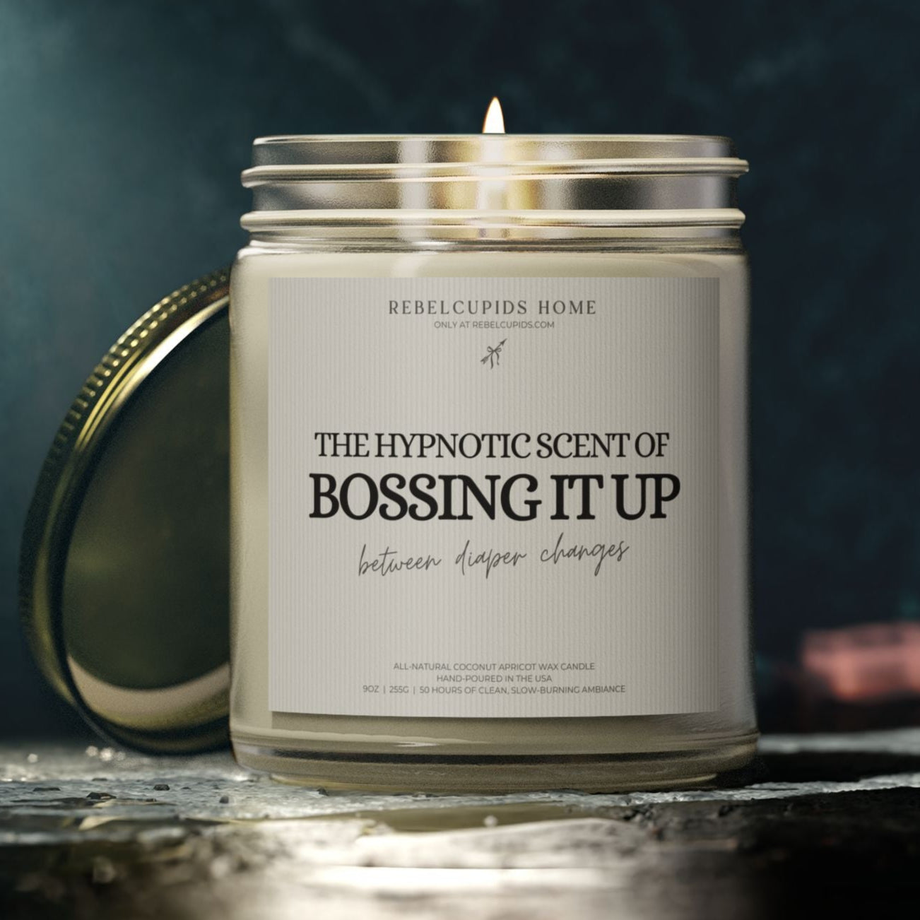 Bossing it up between diaper changes - premium eco-friendly candle