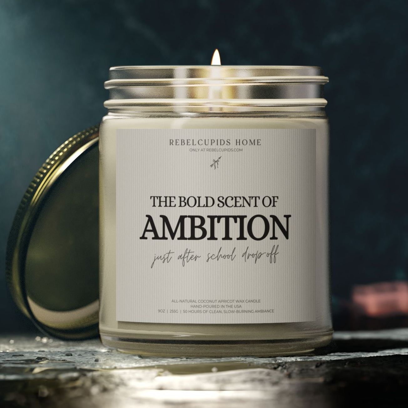 Ambition just after school drop-off - premium eco-friendly candle