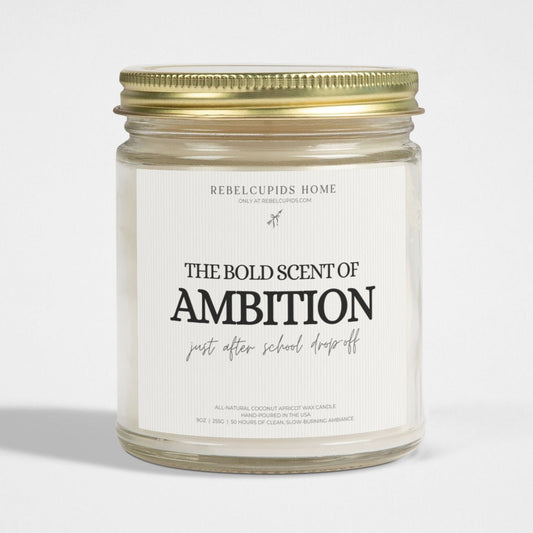 Ambition just after school drop-off - premium eco-friendly candle