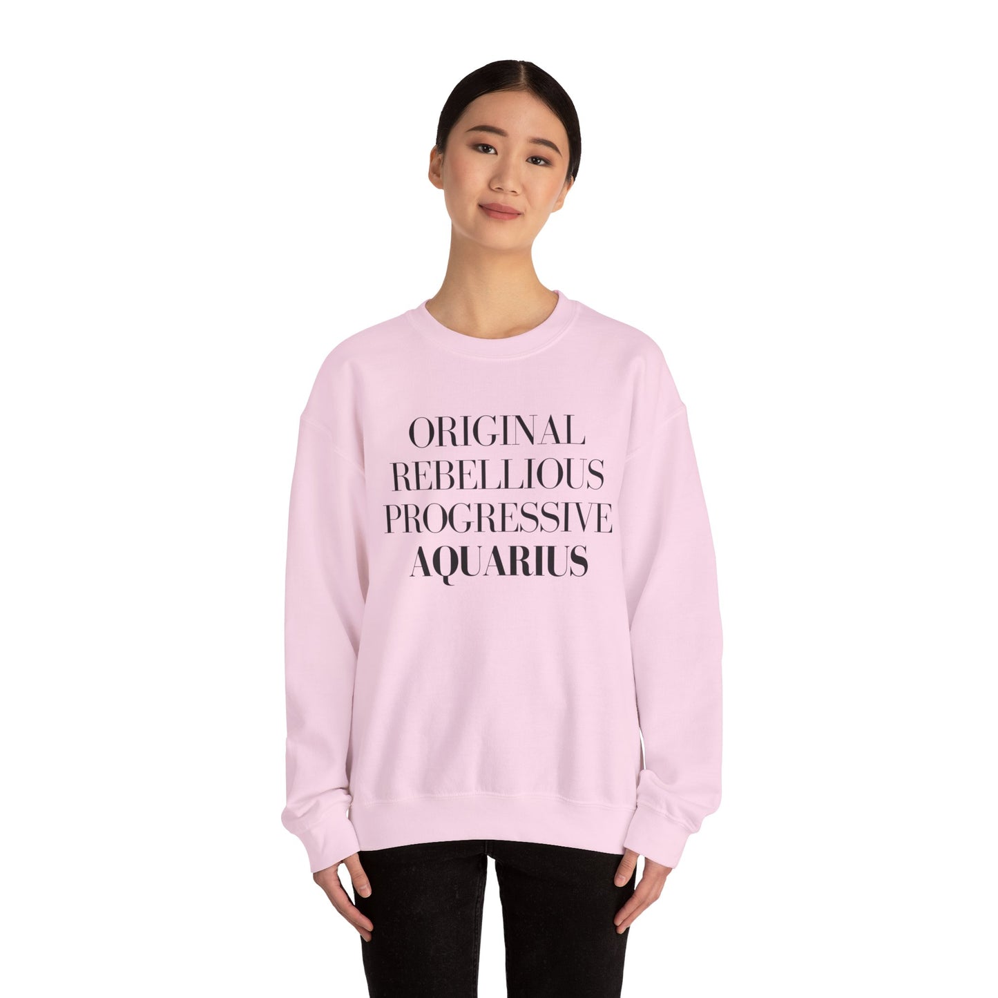 AQUARIUS Sweatshirt Black Text