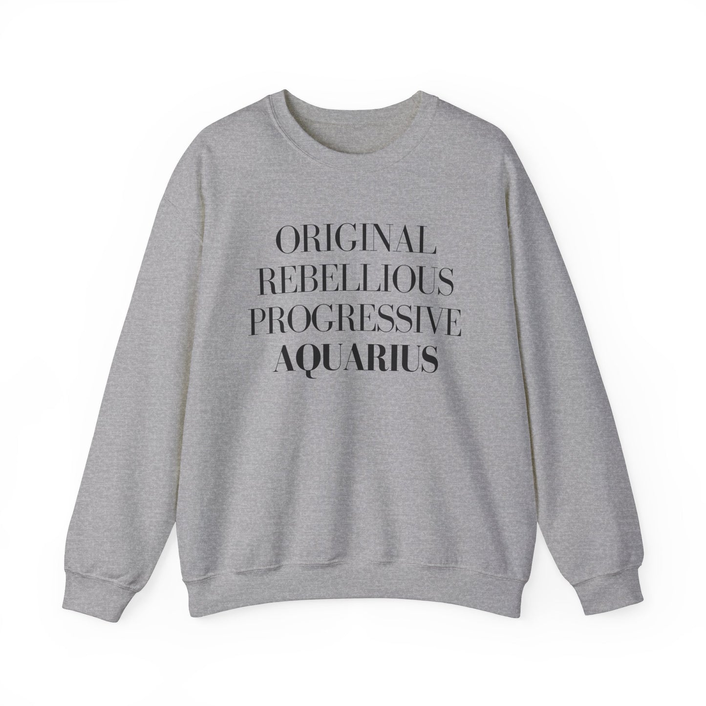 AQUARIUS Sweatshirt Black Text