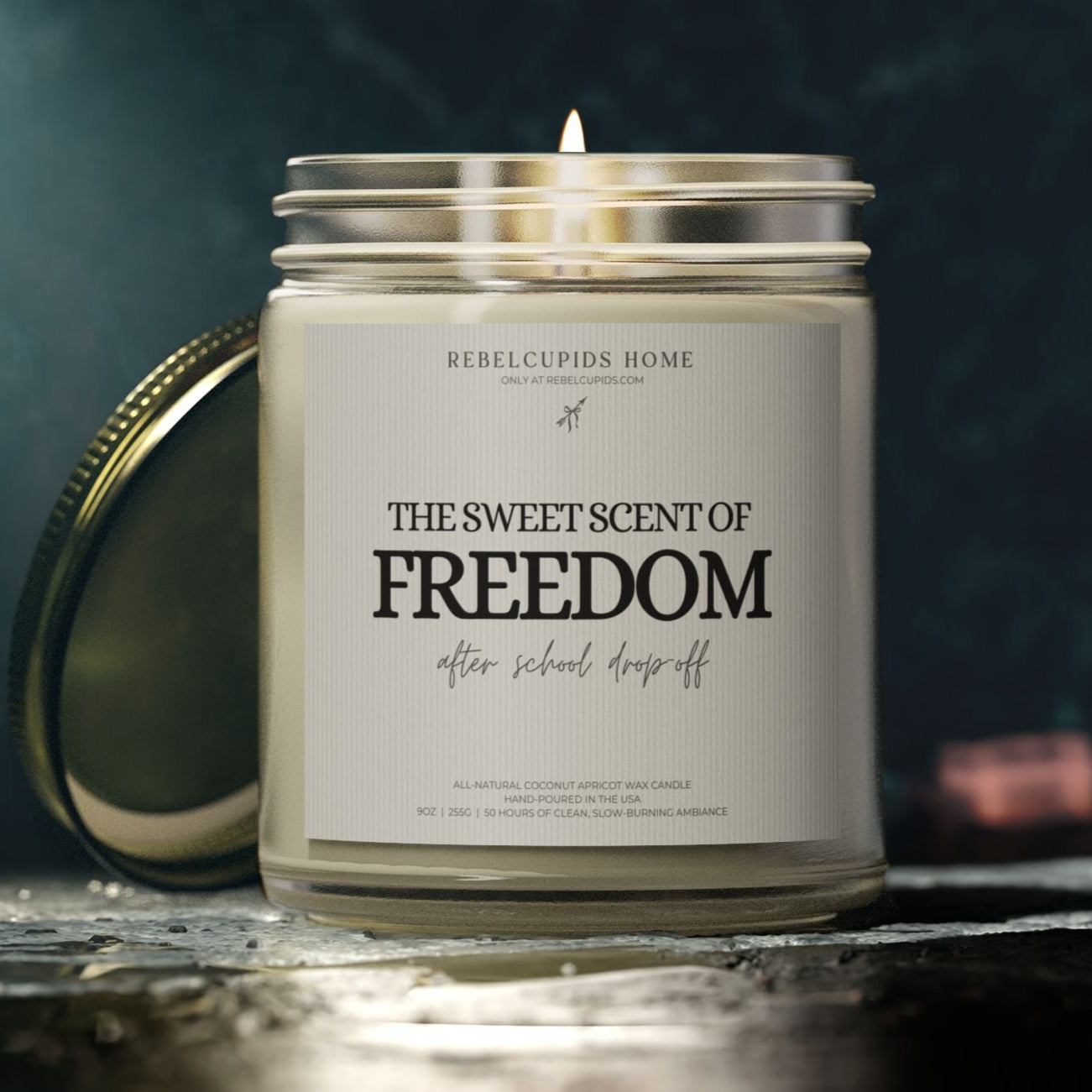 Freedom after school drop-off - premium eco-friendly candle