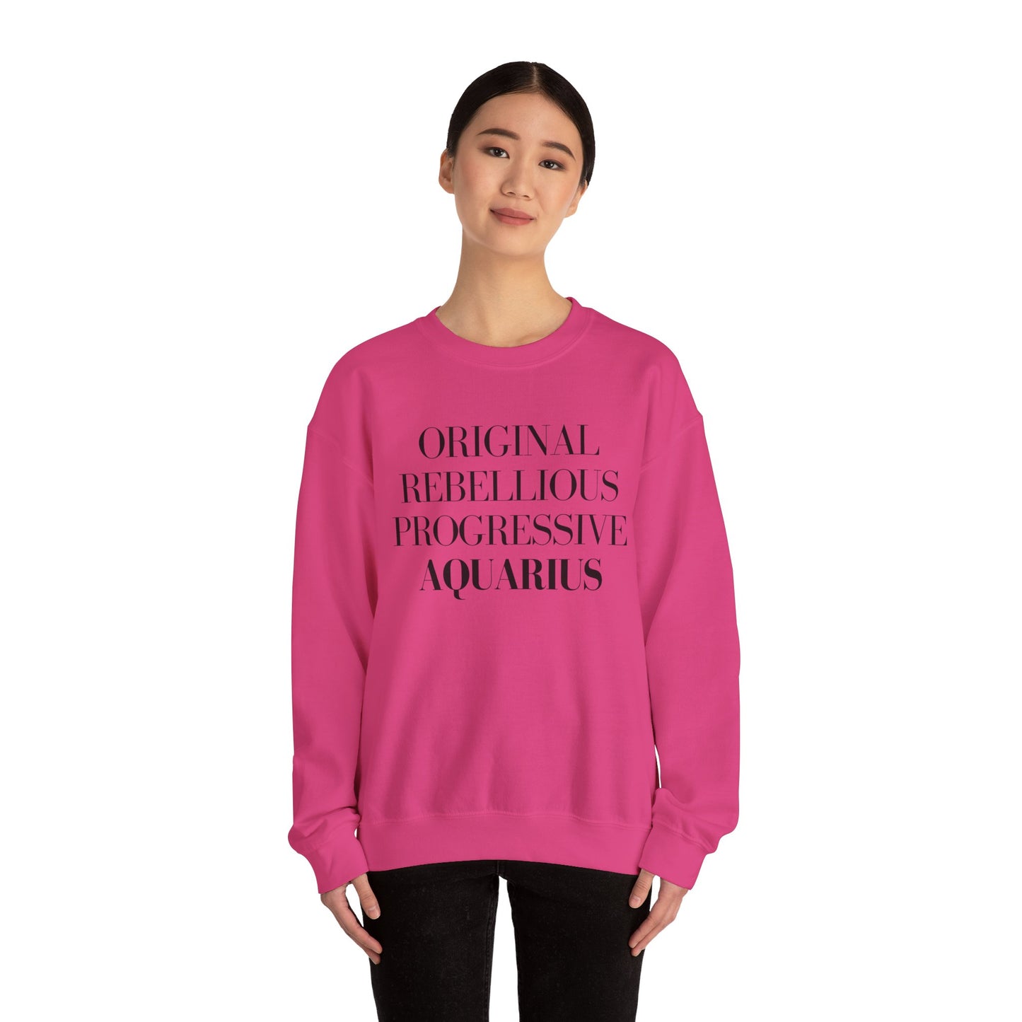 AQUARIUS Sweatshirt Black Text