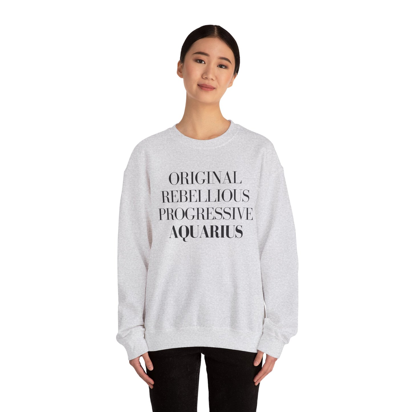 AQUARIUS Sweatshirt Black Text