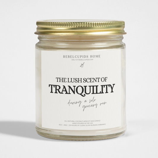 Tranquility during a solo grocery run - premium eco-friendly candle