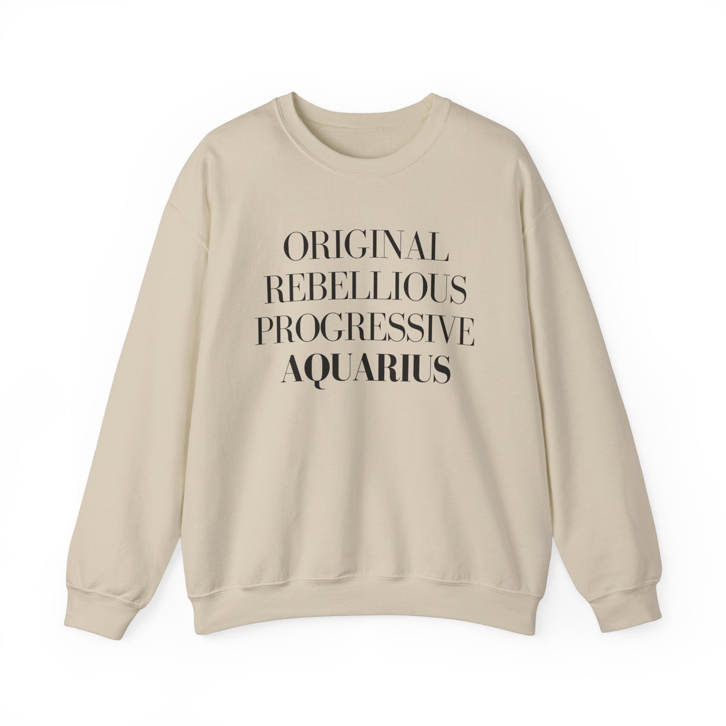 AQUARIUS Sweatshirt Black Text