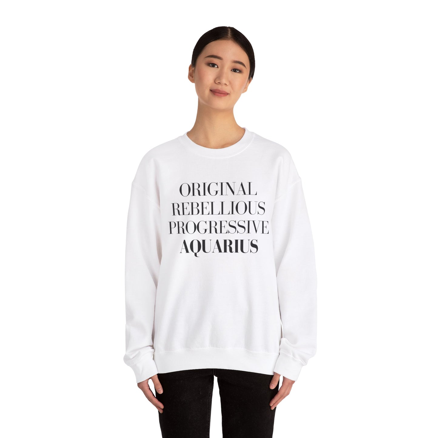 AQUARIUS Sweatshirt Black Text