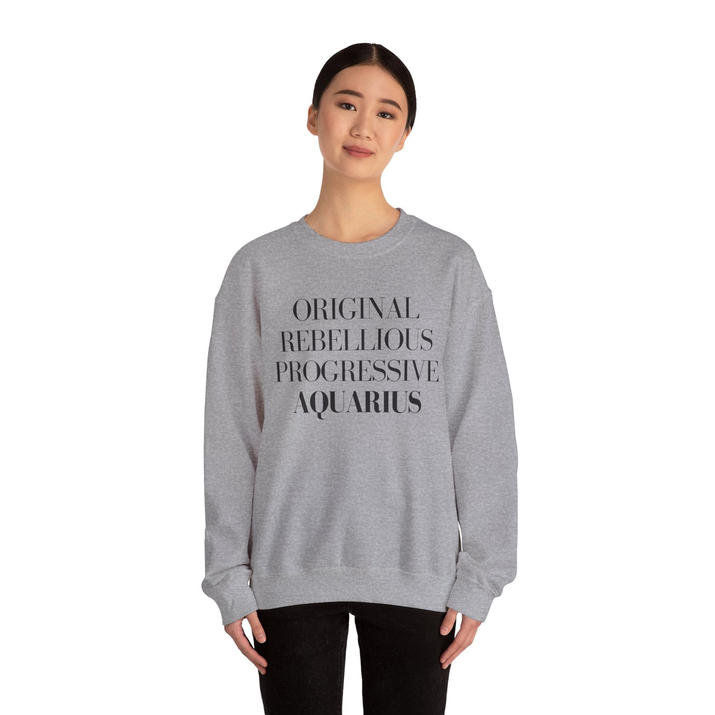 AQUARIUS Sweatshirt Black Text