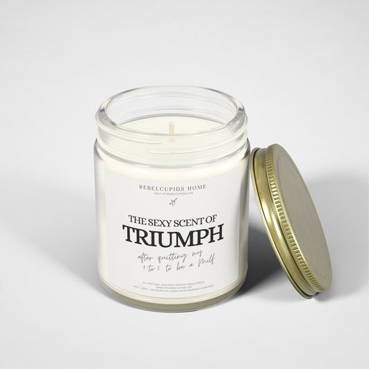 Triumph after quitting my 9-to-5 to be a MILF - premium eco-friendly candle