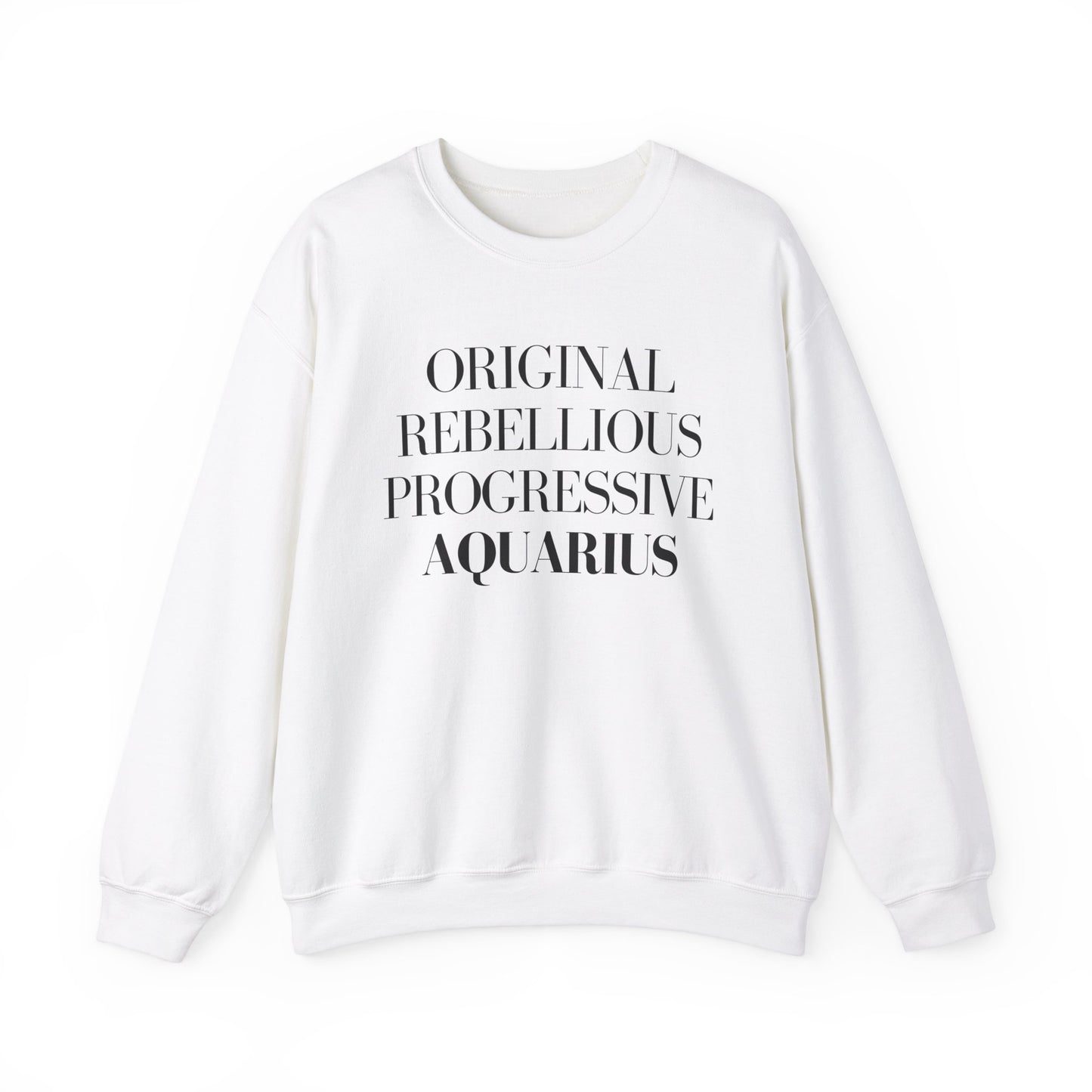 AQUARIUS Sweatshirt Black Text