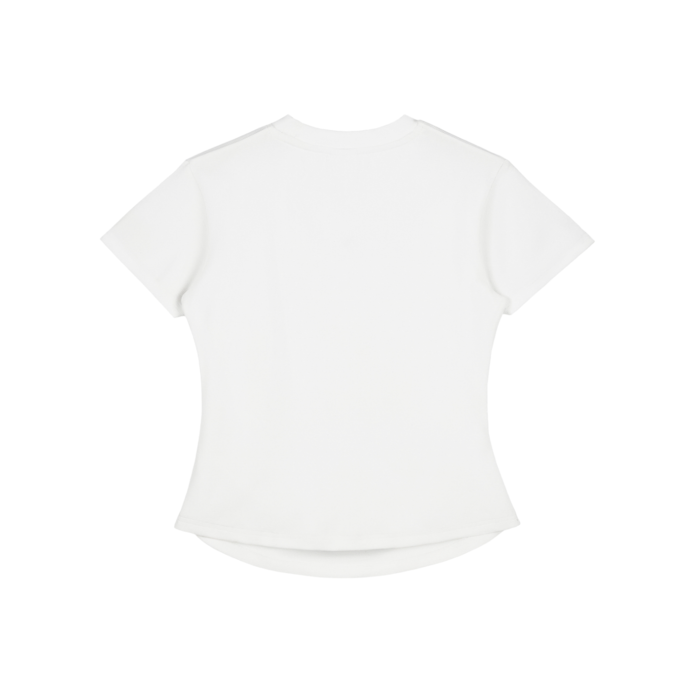 Signature - bodycon ribbed cotton t-shirt