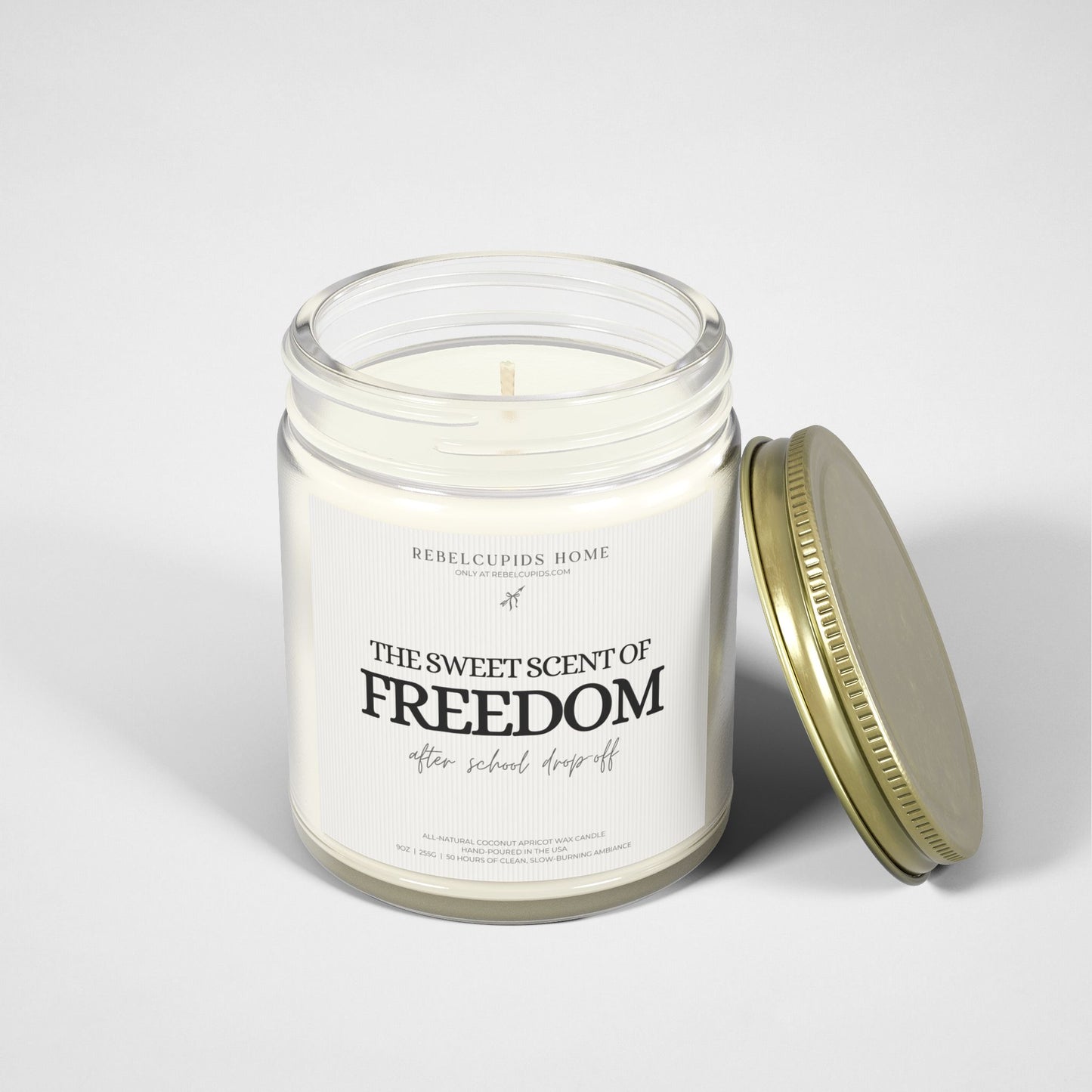 Freedom after school drop-off - premium eco-friendly candle