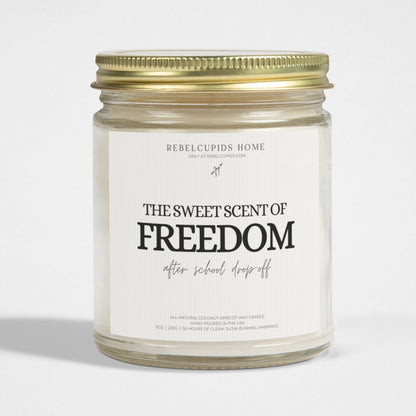 Freedom after school drop-off - premium eco-friendly candle