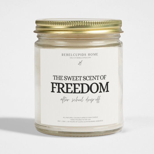 Freedom after school drop-off - premium eco-friendly candle