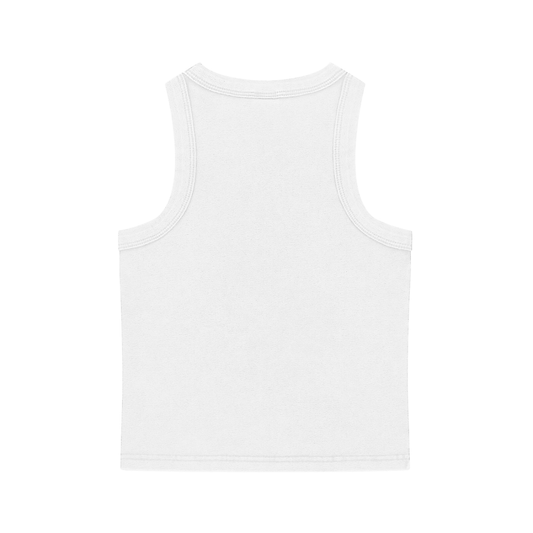 Snow Washed Tank Top in White
