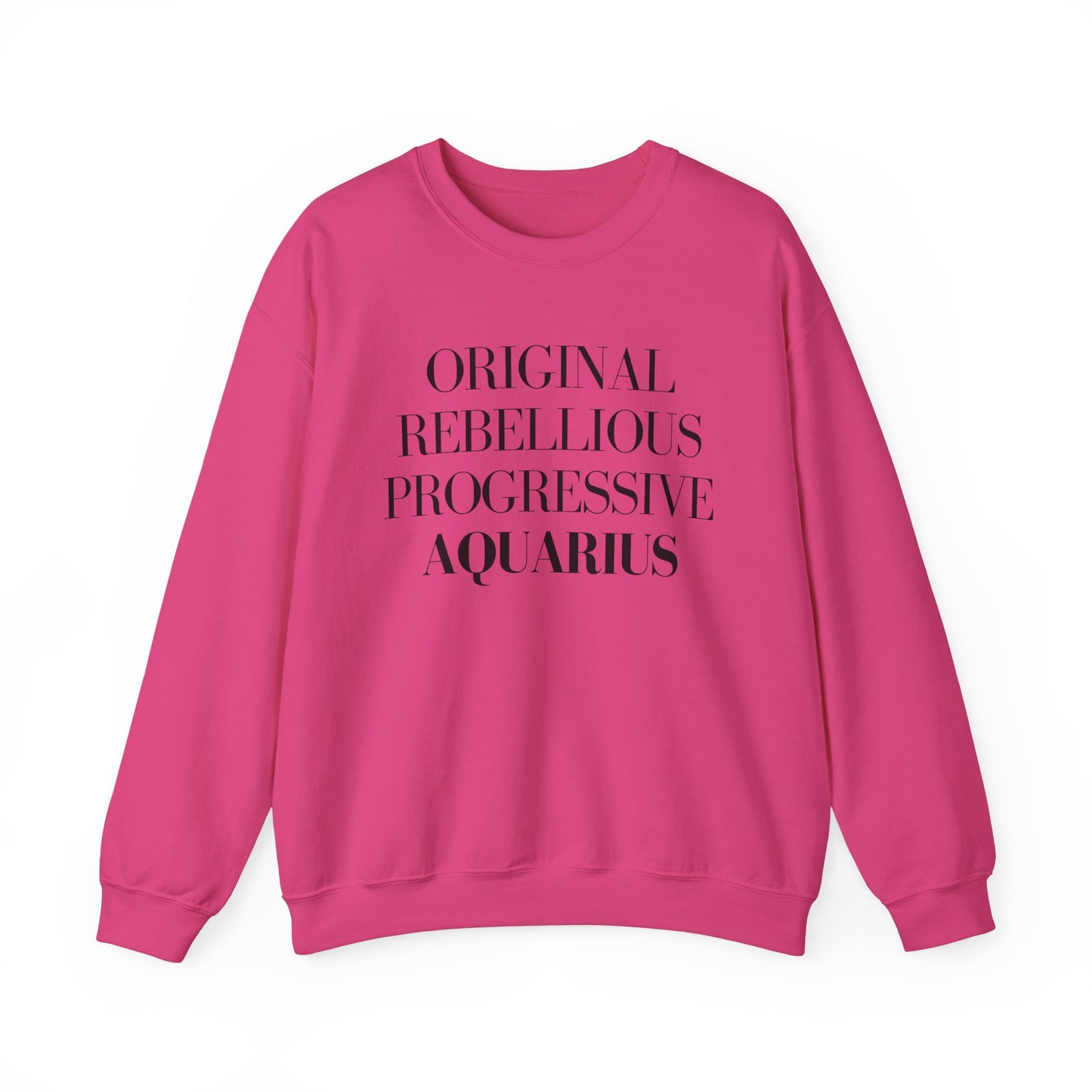 AQUARIUS Sweatshirt Black Text