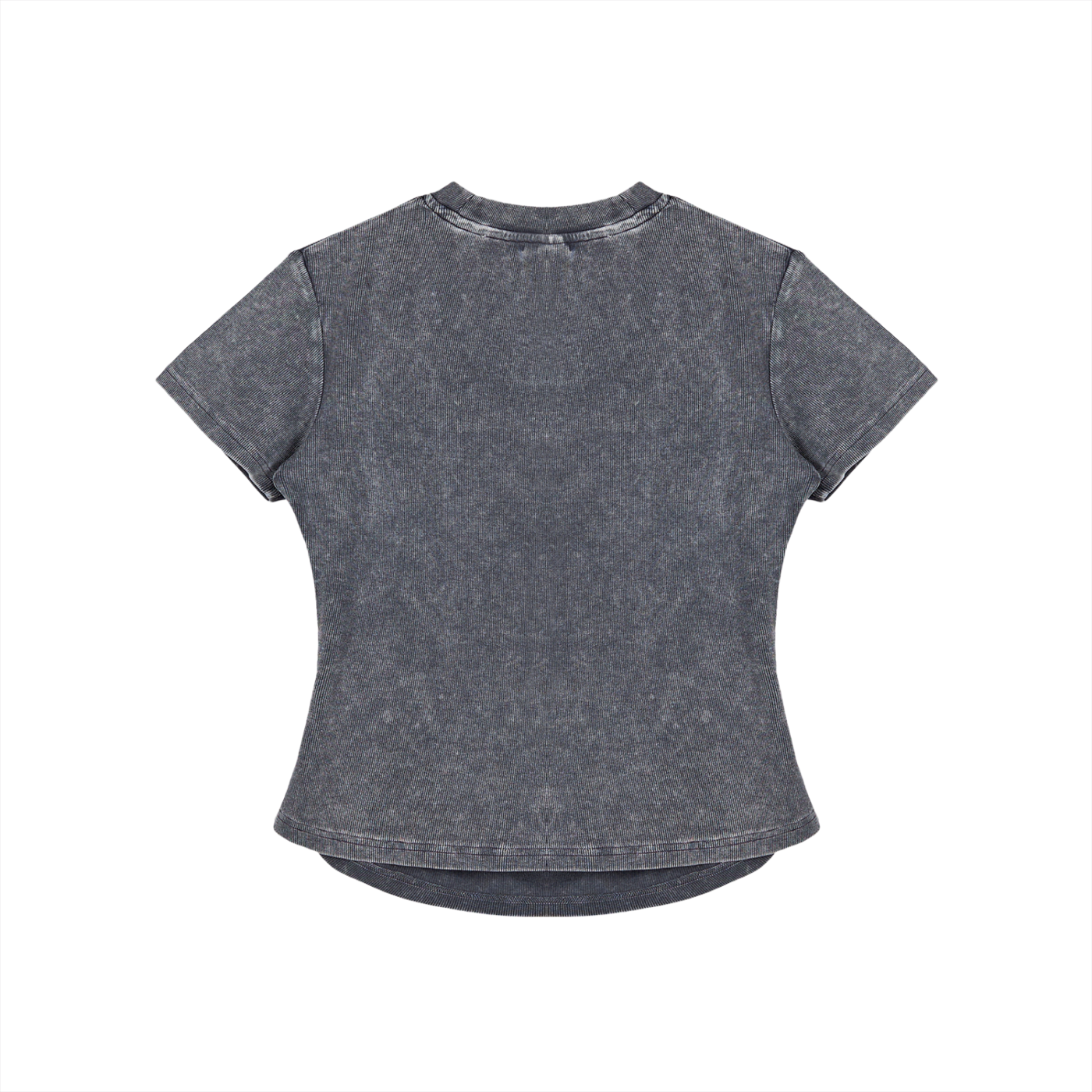 Signature - bodycon ribbed cotton t-shirt