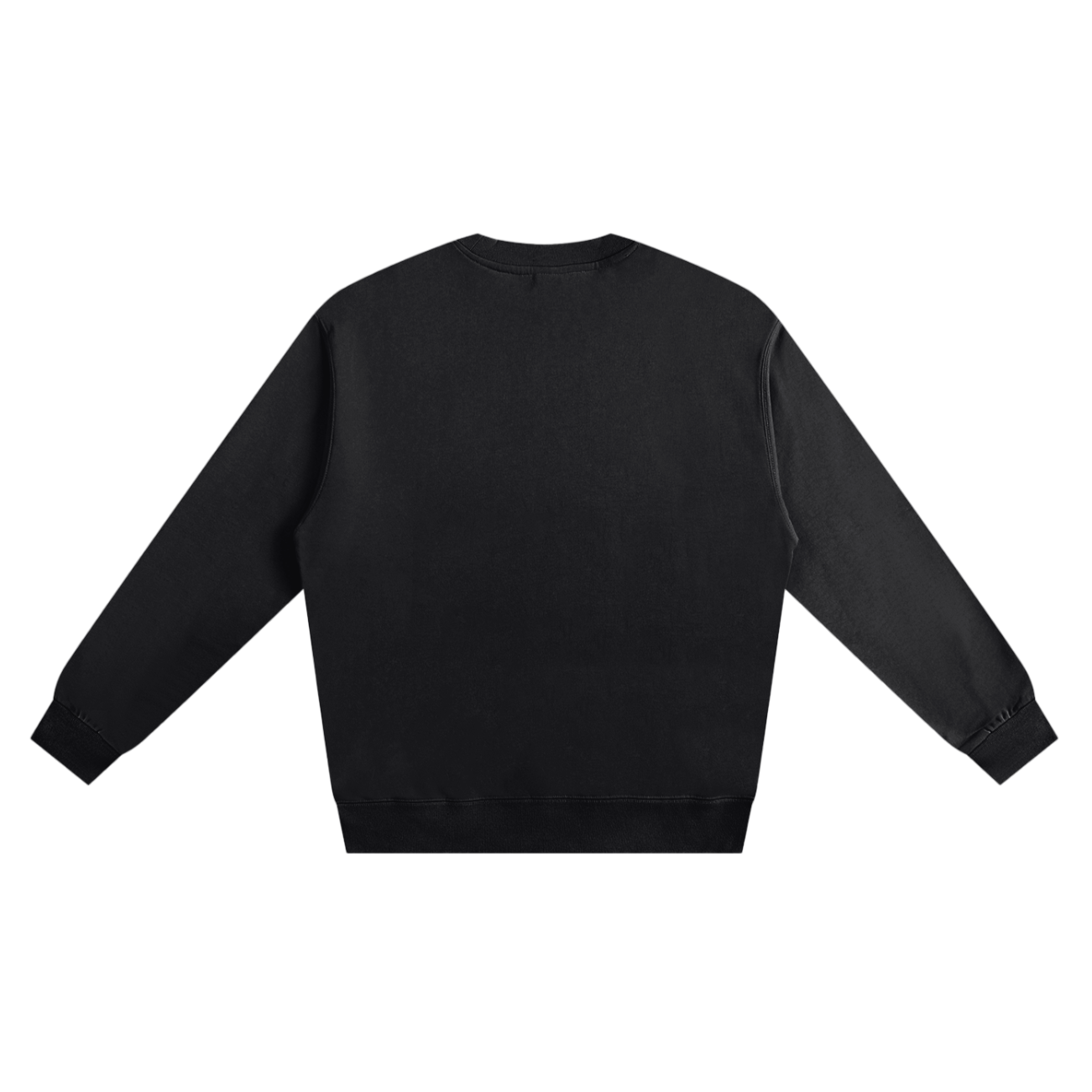 Black sweatshirt on a white background