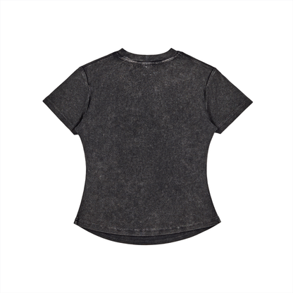 Signature - bodycon ribbed cotton t-shirt