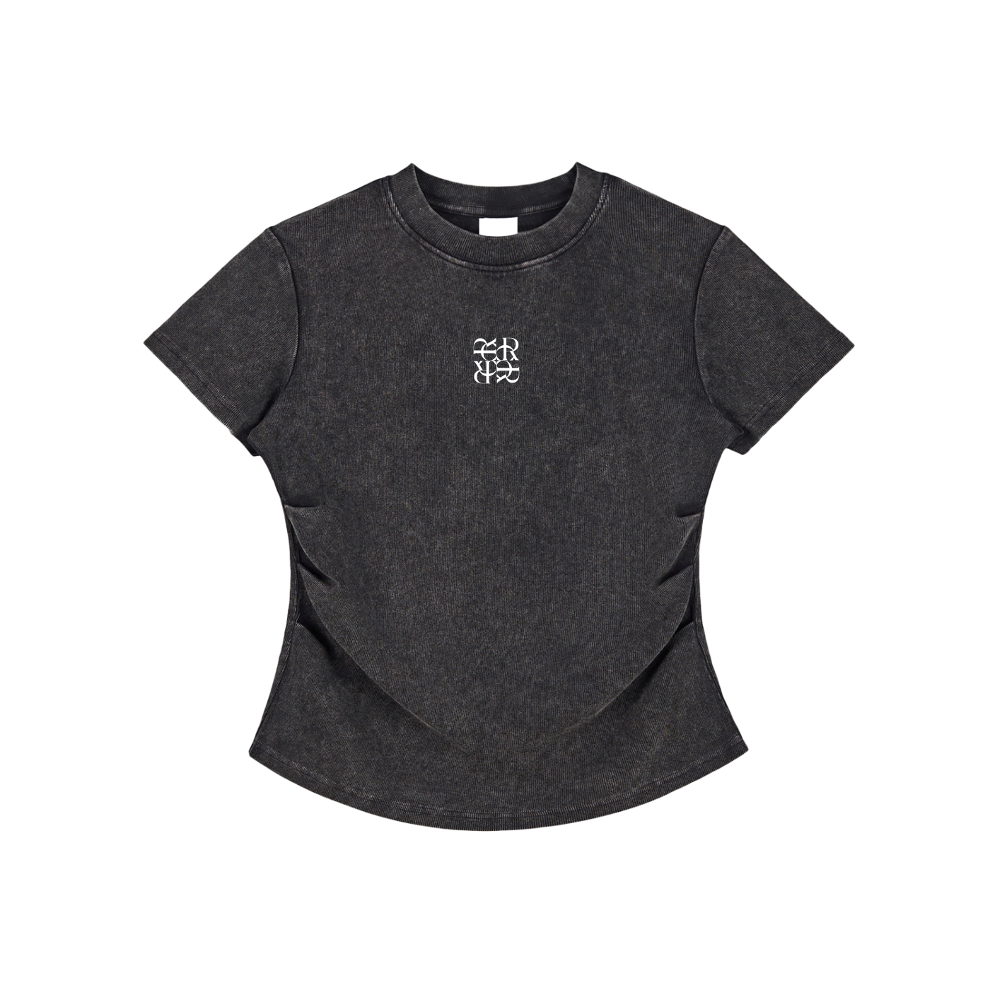 Signature - bodycon ribbed cotton t-shirt