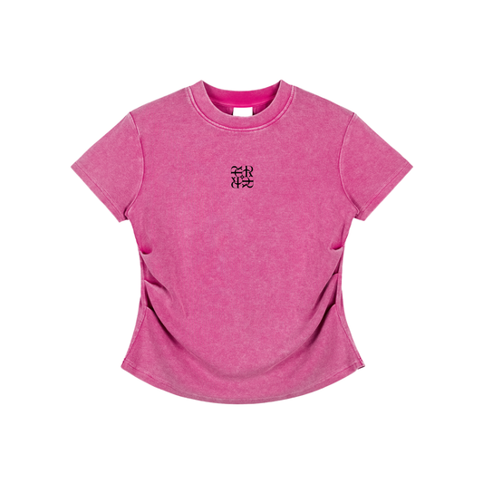 Signature - bodycon ribbed cotton t-shirt